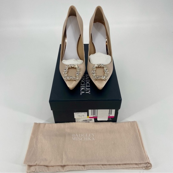 Badgley Mischka Cher Pumps in Nude Size 8 - Picture 4 of 14